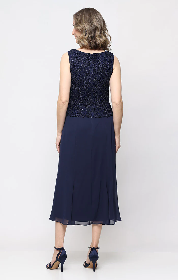 Regular - Soutache Lace & Chiffon Jacket Dress - Image 5