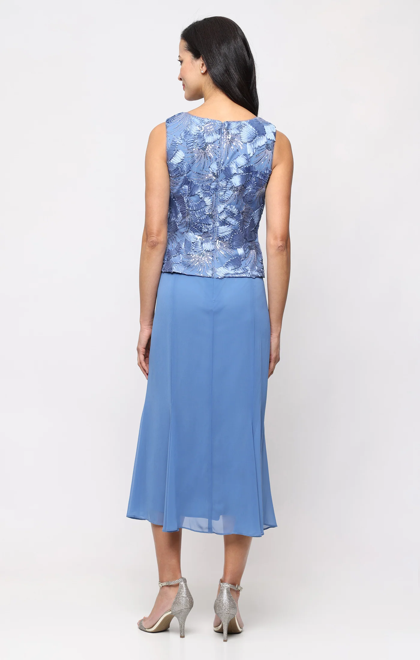 Tea Length Soutache Mock Jacket Dress - Image 5
