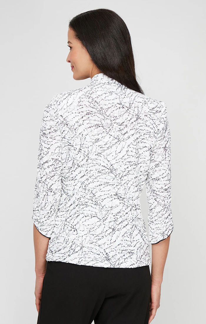 Petite Glitter Knit Mandarin-Collar Twinset - Image 9