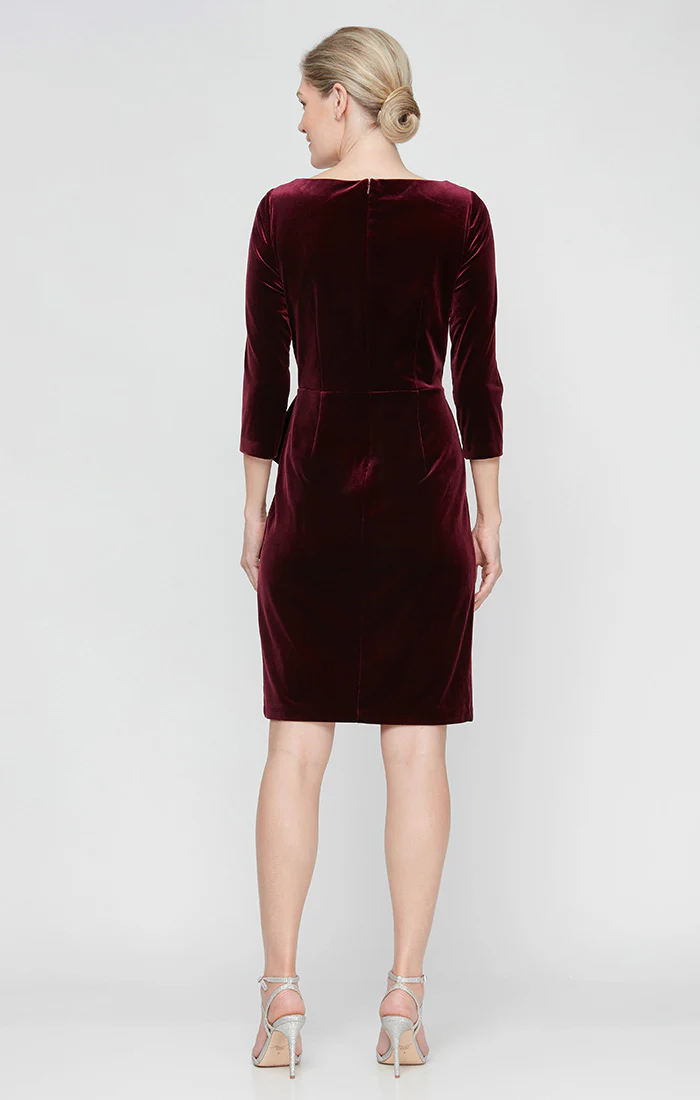 Claudia Velvet Sheath Dress - Image 4