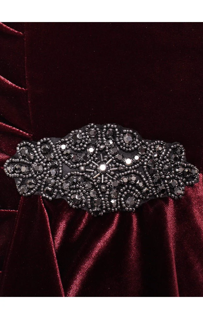 Claudia Velvet Sheath Dress - Image 7