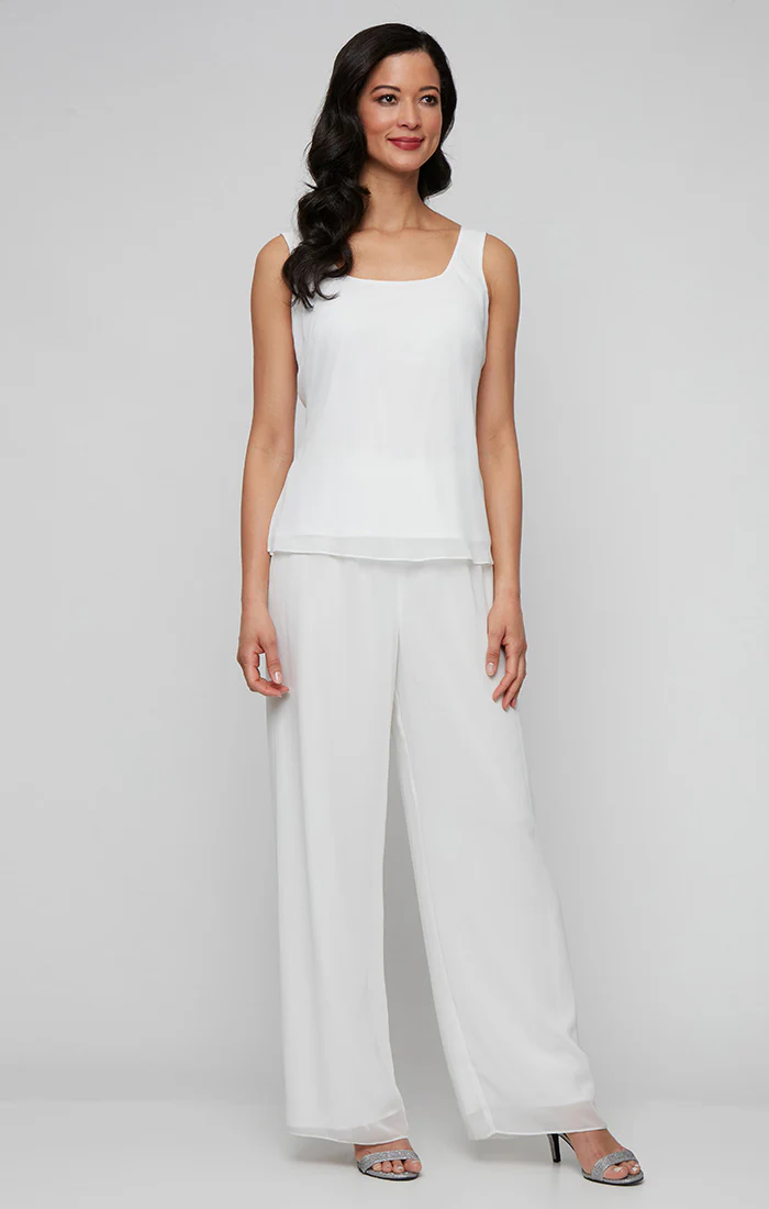 Silky Chiffon Straight-Leg Pant - Image 3