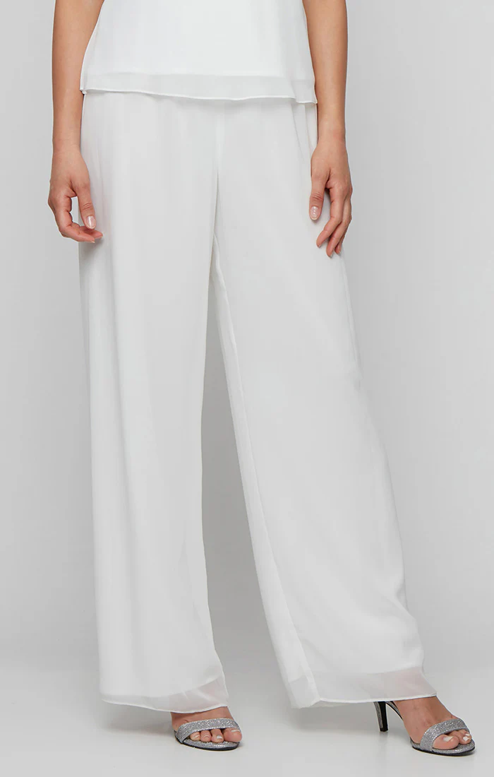 Silky Chiffon Straight-Leg Pant - Image 5